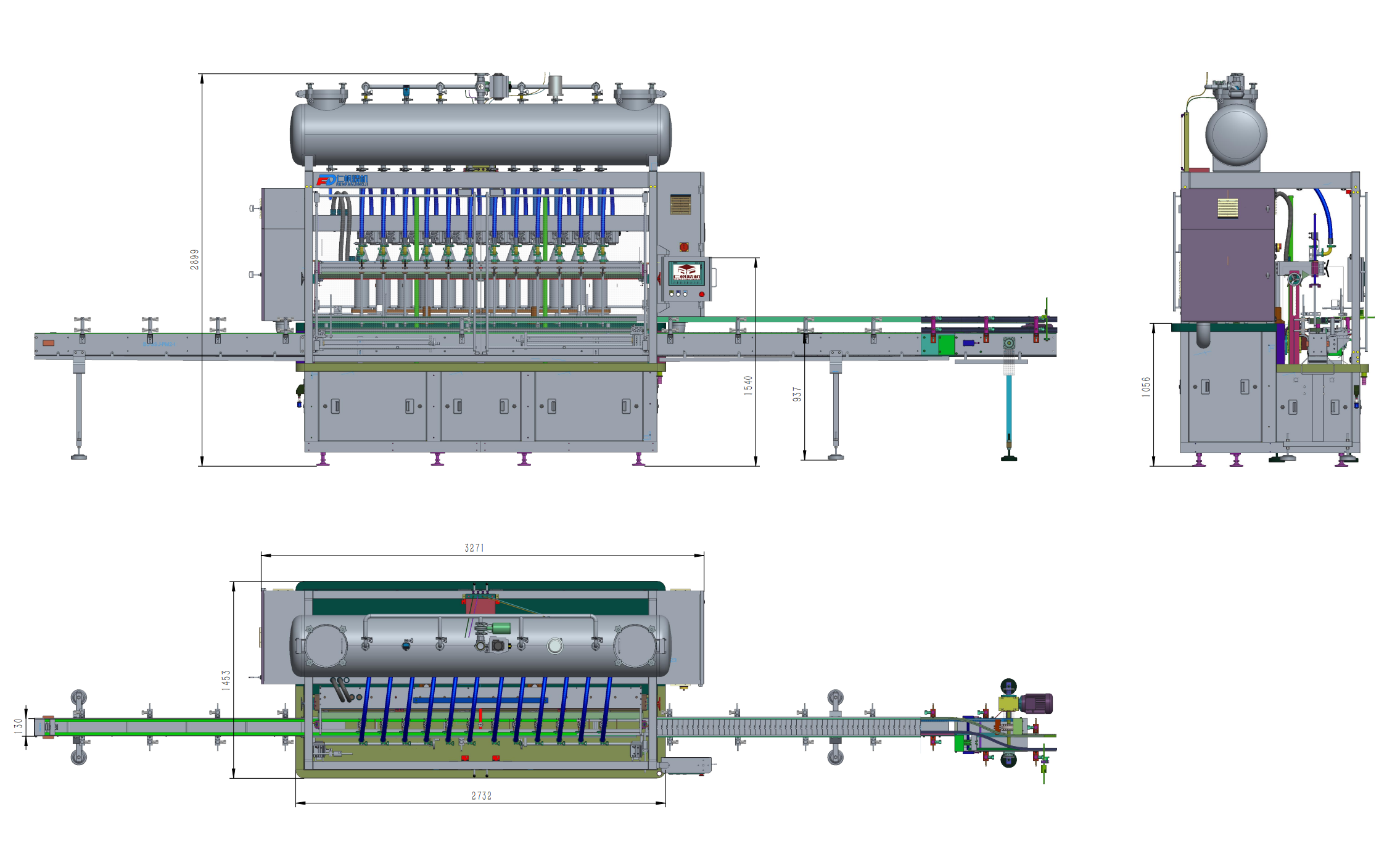 Rotary Type Filling Machine For Liquid/Paste